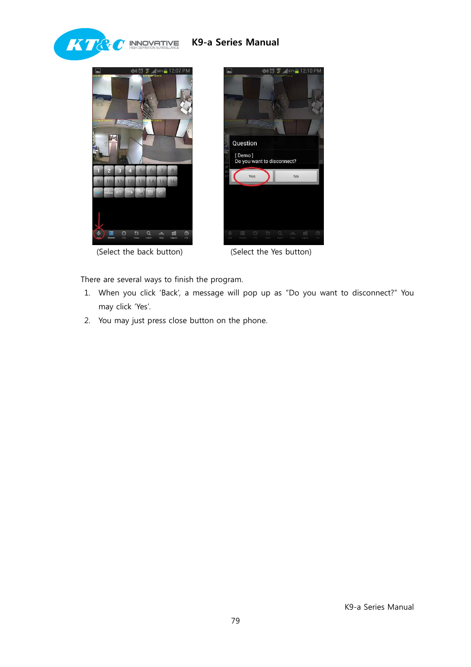 KT&C K9-a Series User Manual | Page 79 / 80