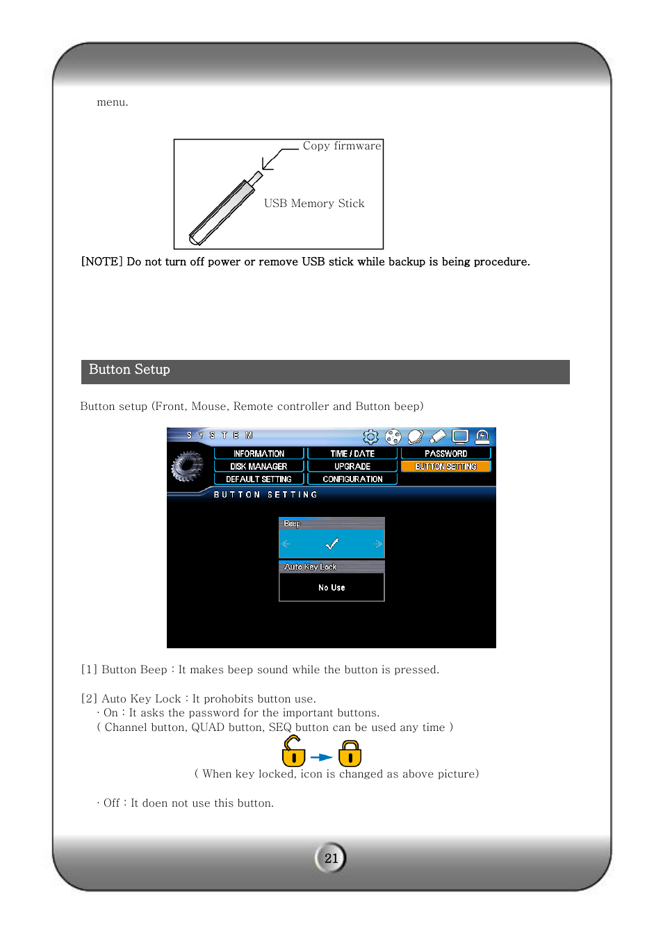 KT&C KVR-H Series User Manual | Page 21 / 58