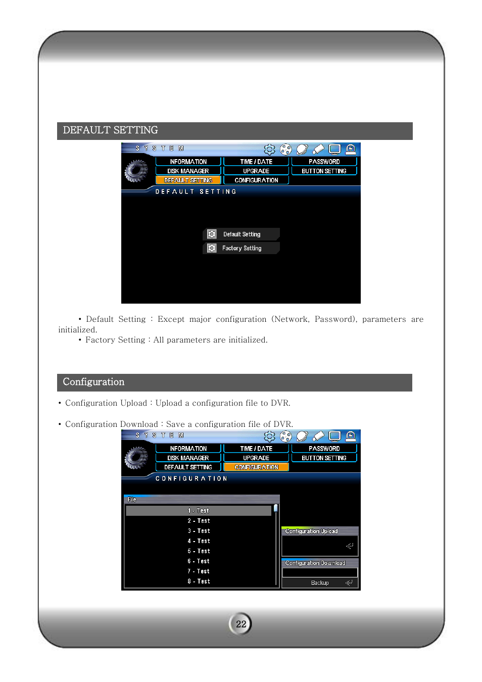 KT&C KVR-H Series User Manual | Page 22 / 58