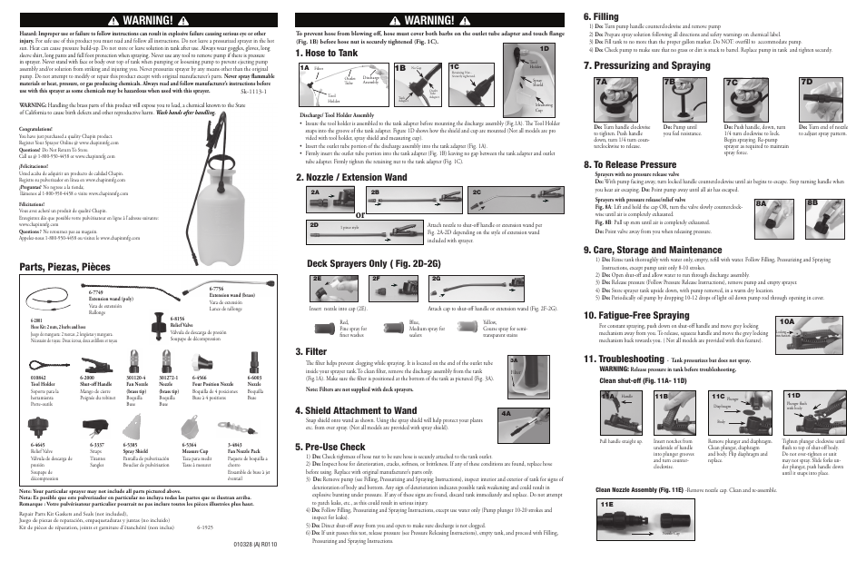 Chapin 20000 User Manual | 2 pages