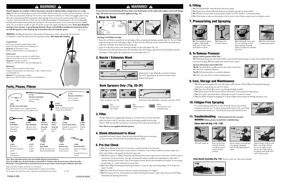 Chapin 20002 User Manual | 2 pages