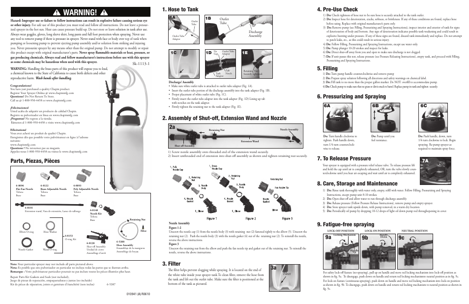 Chapin 26021 User Manual | 2 pages