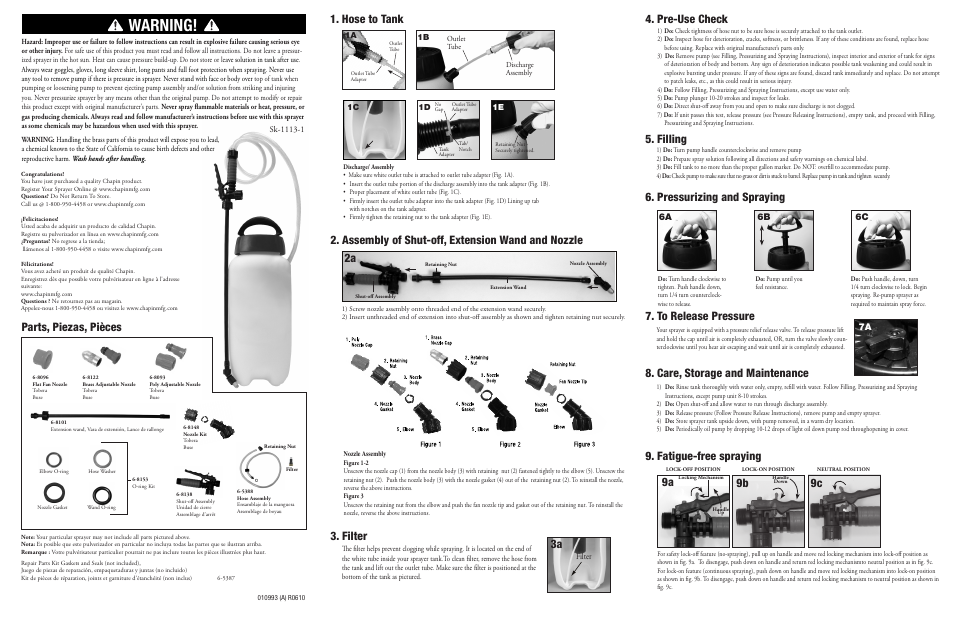 Chapin 26321 User Manual | 2 pages