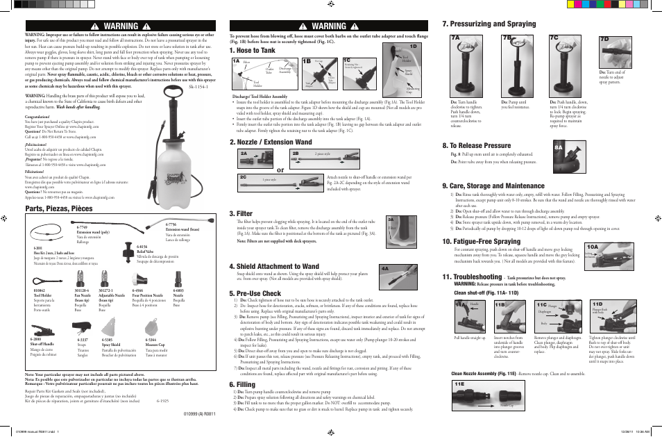 Chapin 29002 User Manual | 2 pages