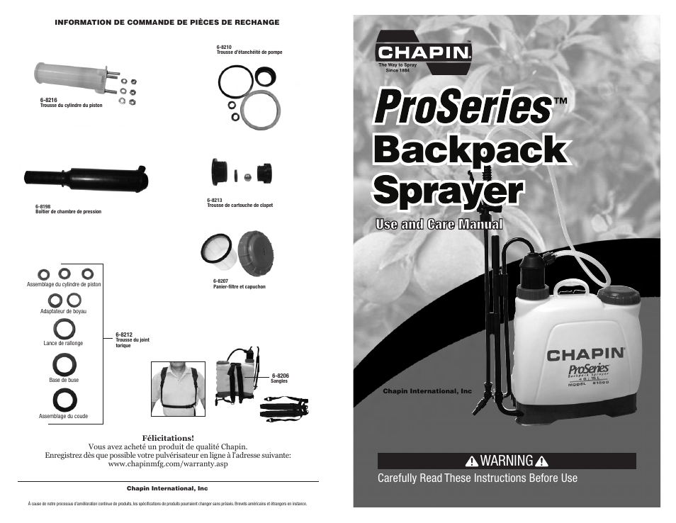 Chapin 61500 User Manual | 18 pages