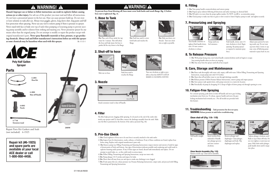 Chapin 7215015 User Manual | 2 pages