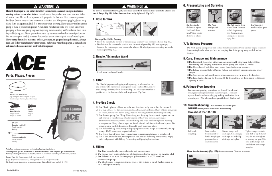 Chapin 7215023 User Manual | 2 pages