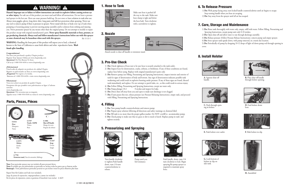 Chapin 1449 User Manual | 2 pages