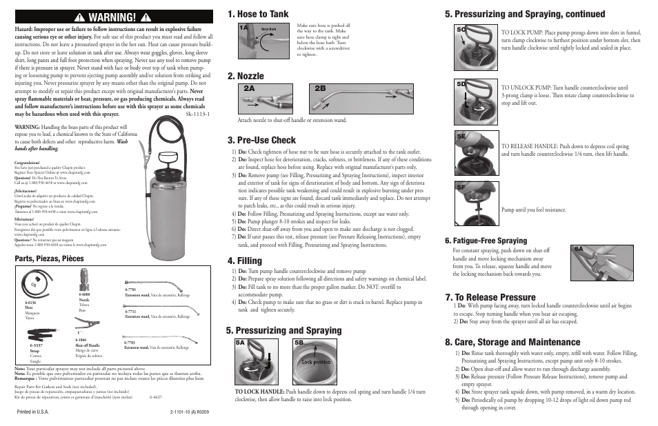 Chapin 1941 User Manual | 2 pages