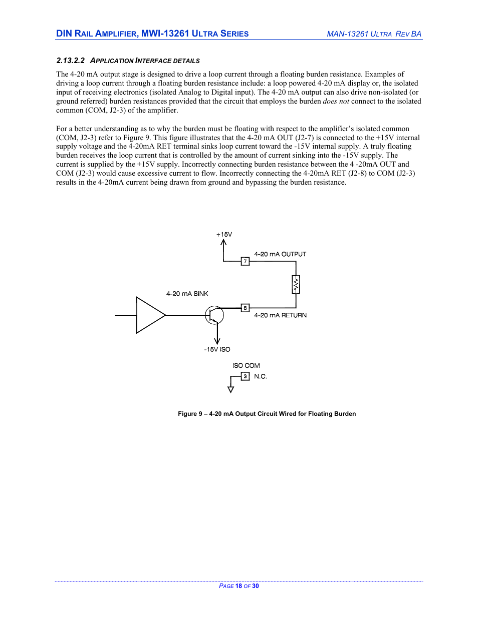 Cleveland Motion Controls DIN Rail Amplifier MWI-13261 Ultra Series Isolated REV BA User Manual | Page 18 / 30