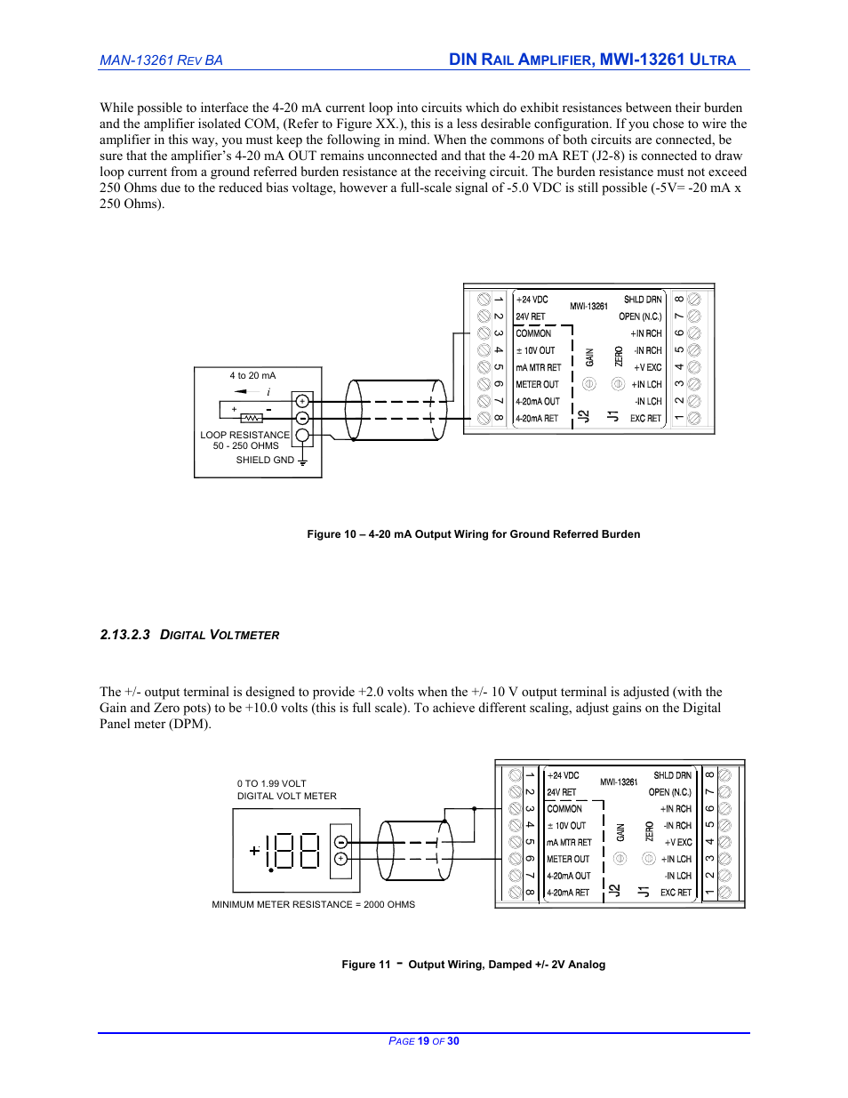 Cleveland Motion Controls DIN Rail Amplifier MWI-13261 Ultra Series Isolated REV BA User Manual | Page 19 / 30