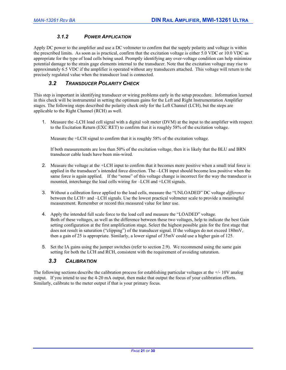 Cleveland Motion Controls DIN Rail Amplifier MWI-13261 Ultra Series Isolated REV BA User Manual | Page 21 / 30