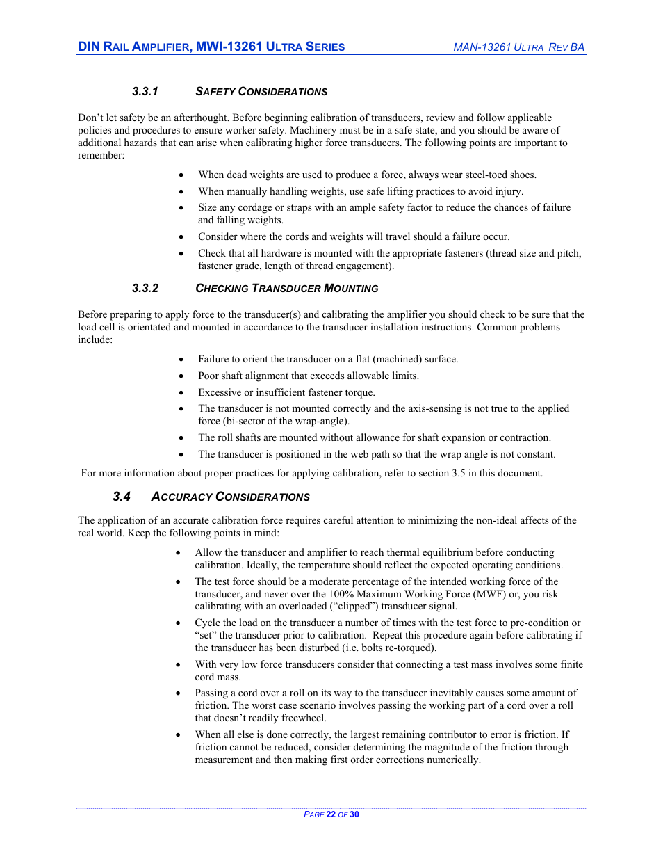 Cleveland Motion Controls DIN Rail Amplifier MWI-13261 Ultra Series Isolated REV BA User Manual | Page 22 / 30