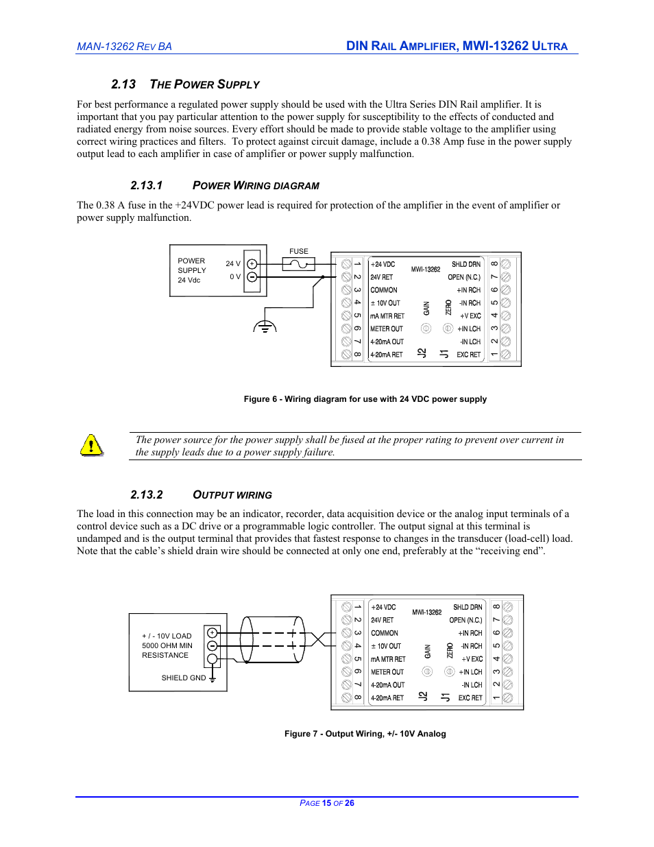 13 t | Cleveland Motion Controls DIN Rail Amplifier MWI-13262 Ultra Series Non-Isolated REV BA User Manual | Page 15 / 26