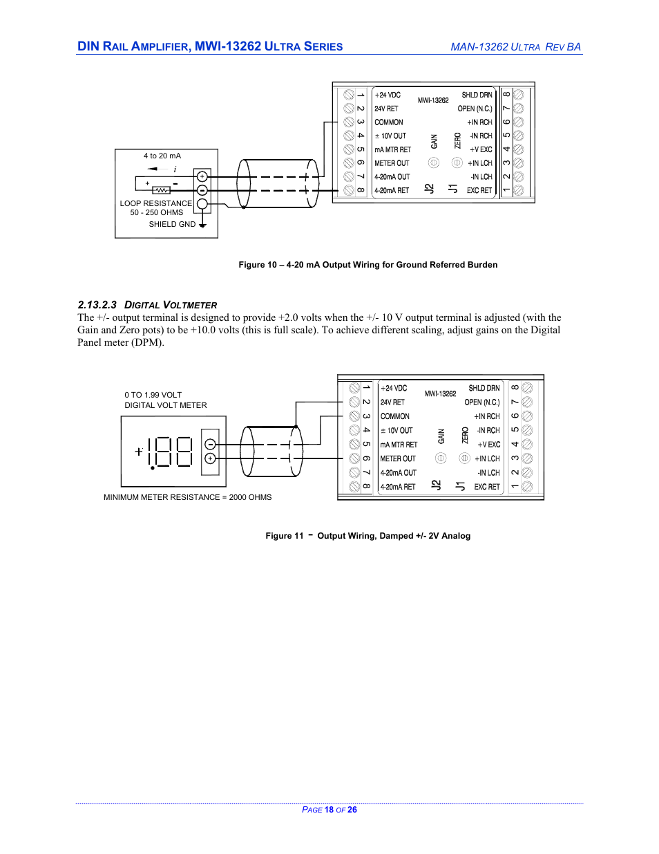 Cleveland Motion Controls DIN Rail Amplifier MWI-13262 Ultra Series Non-Isolated REV BA User Manual | Page 18 / 26