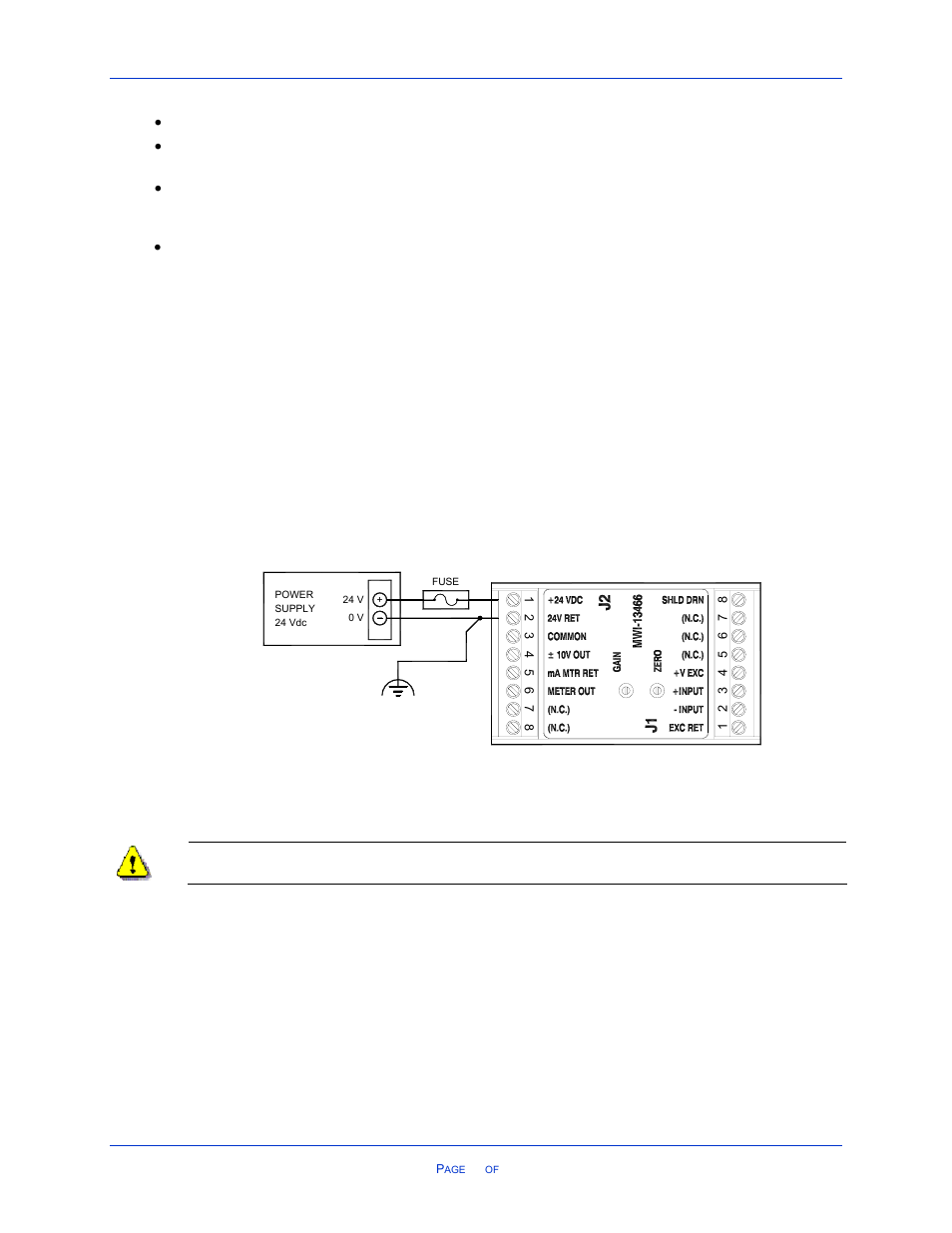 12 the power supply, 1 power wiring diagram, Ower | Upply, Power wiring diagram, 12 t | Cleveland Motion Controls Classic Series DIN Rail Amplifier Non-Isolated MWI-13466 REV CA User Manual | Page 14 / 26