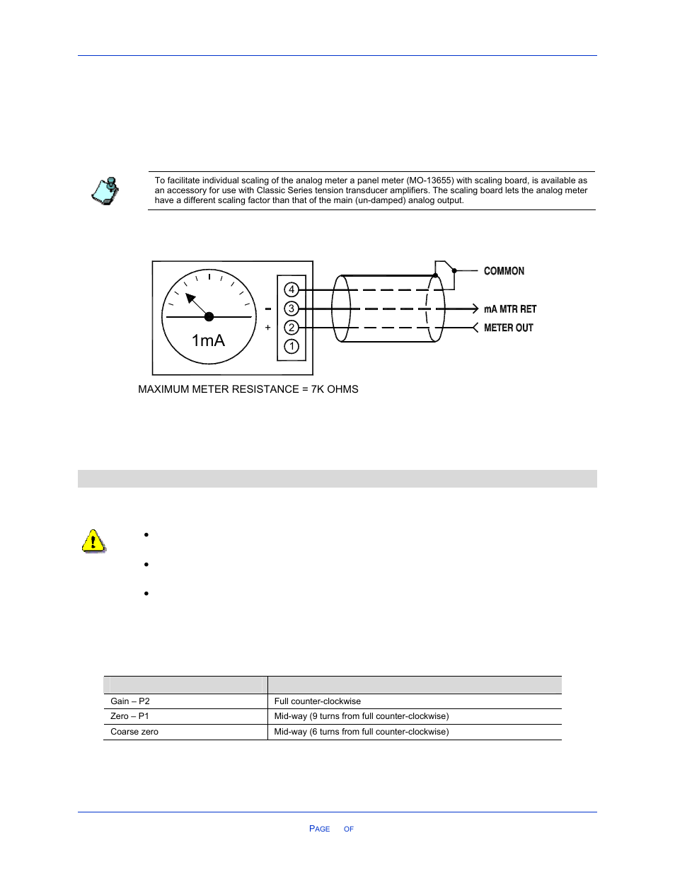 2 damped +/- 1 ma analog, 3 power-up and testing, 1 before applying power | Ower, Up and, Esting, Before applying power | Cleveland Motion Controls Classic Series DIN Rail Amplifier Non-Isolated MWI-13466 REV CA User Manual | Page 16 / 26
