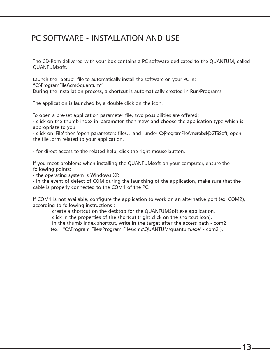 13 pc software - installation and use | Cleveland Motion Controls Quantum Tension Controller REV A User Manual | Page 13 / 37