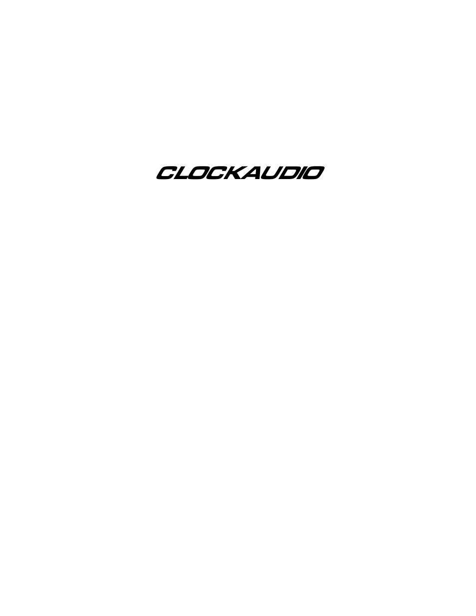 Clock Audio MR 88 User Manual | 25 pages