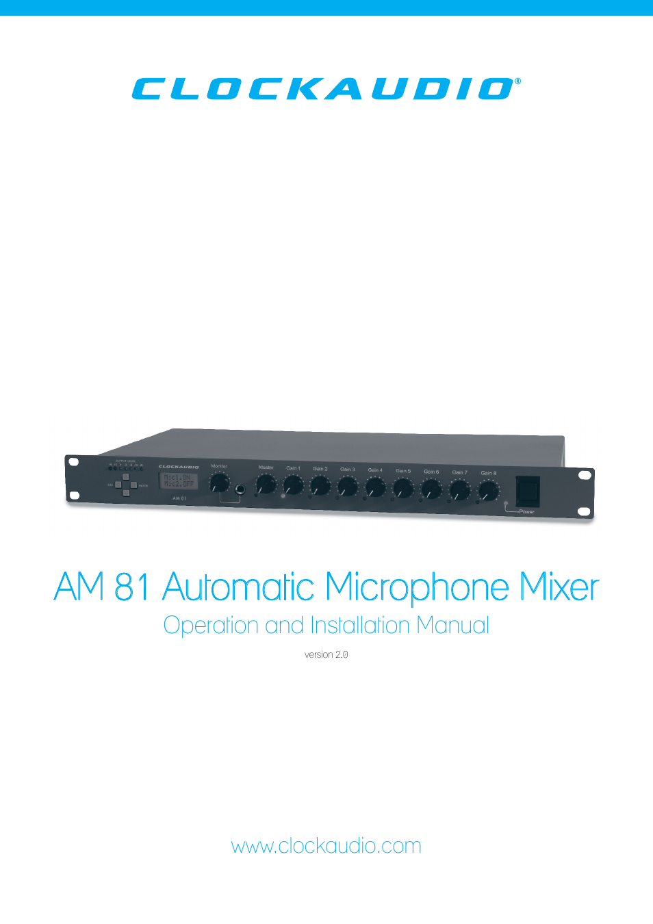 Clock Audio AM 81 User Manual | 12 pages