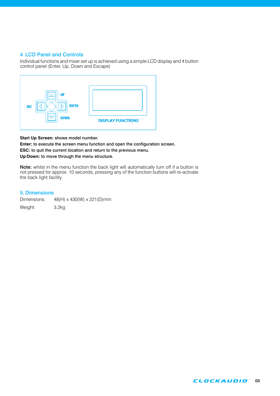 Clock Audio AM 81 User Manual | Page 5 / 12