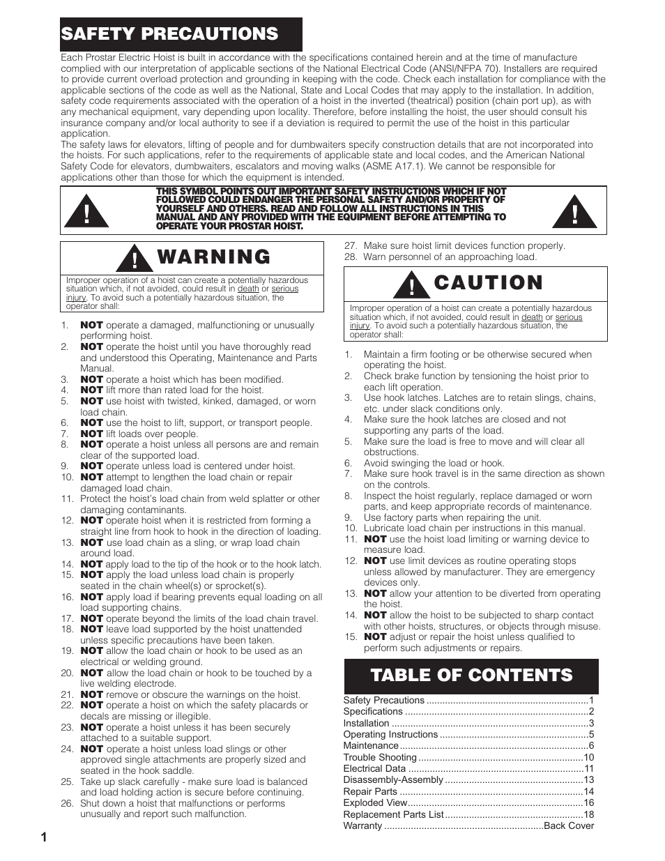 CM-ET Prostar User Manual | Page 2 / 24