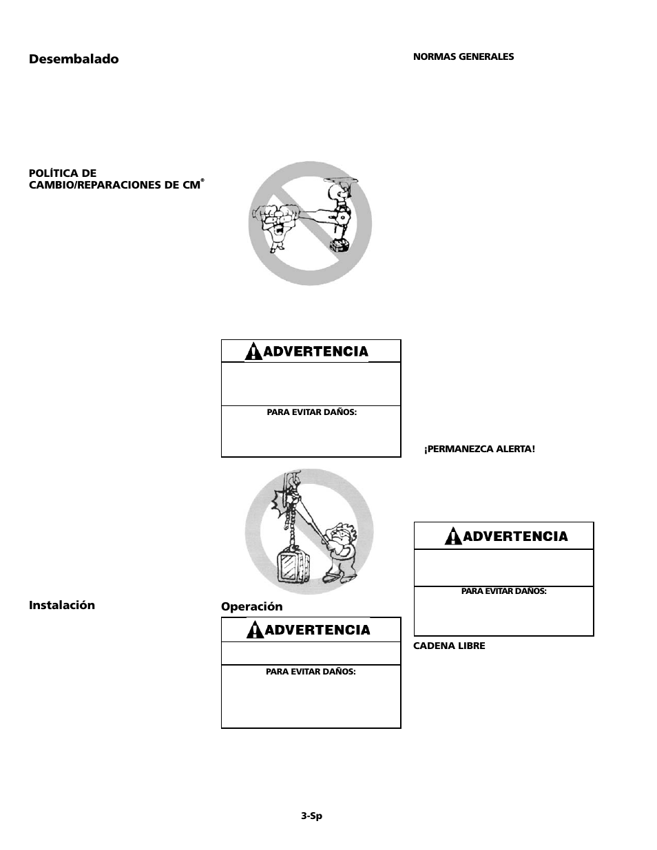 Desembalado | CM-ET Series 653 User Manual | Page 19 / 42