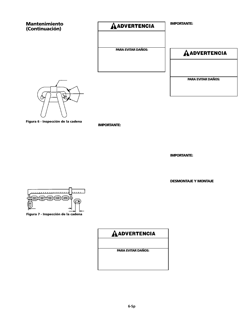 Mantenimiento (continuación) | CM-ET Series 653 User Manual | Page 22 / 42