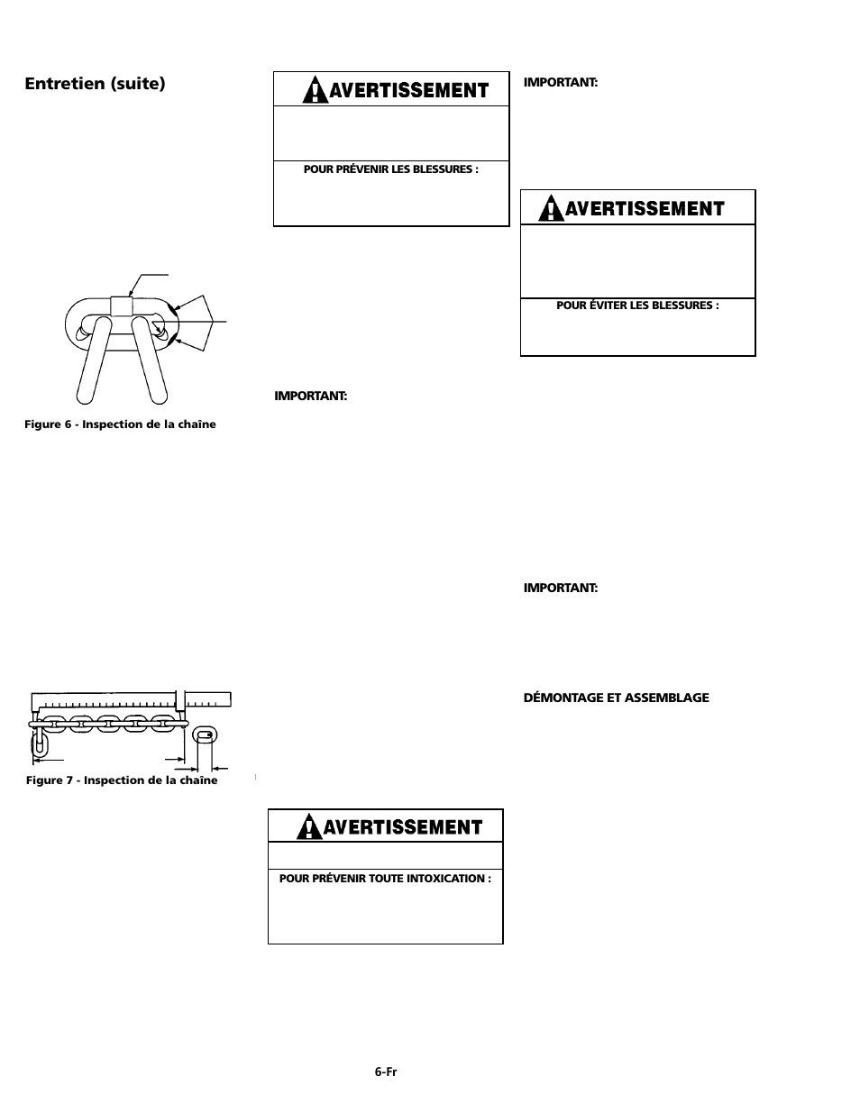 Entretien (suite) | CM-ET Series 653 User Manual | Page 35 / 42
