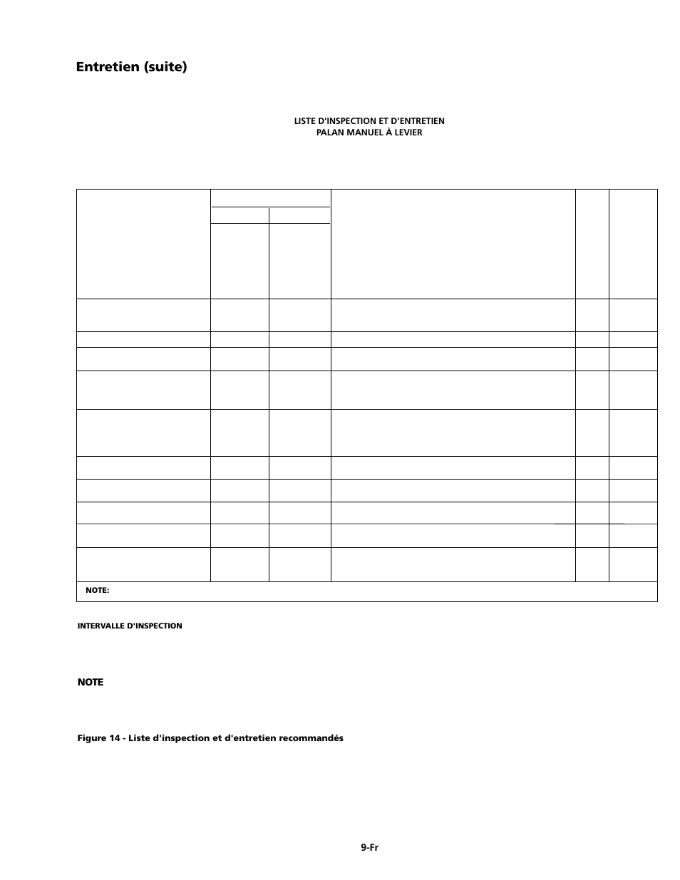 Entretien (suite) | CM-ET Series 653 User Manual | Page 38 / 42