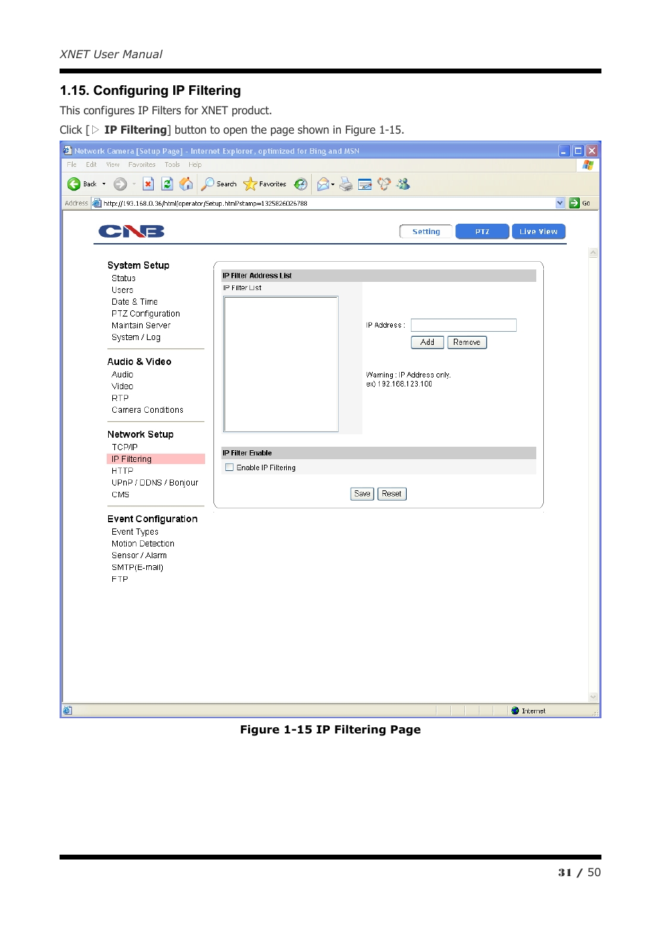 CNB IGC2050F User Manual | Page 31 / 50
