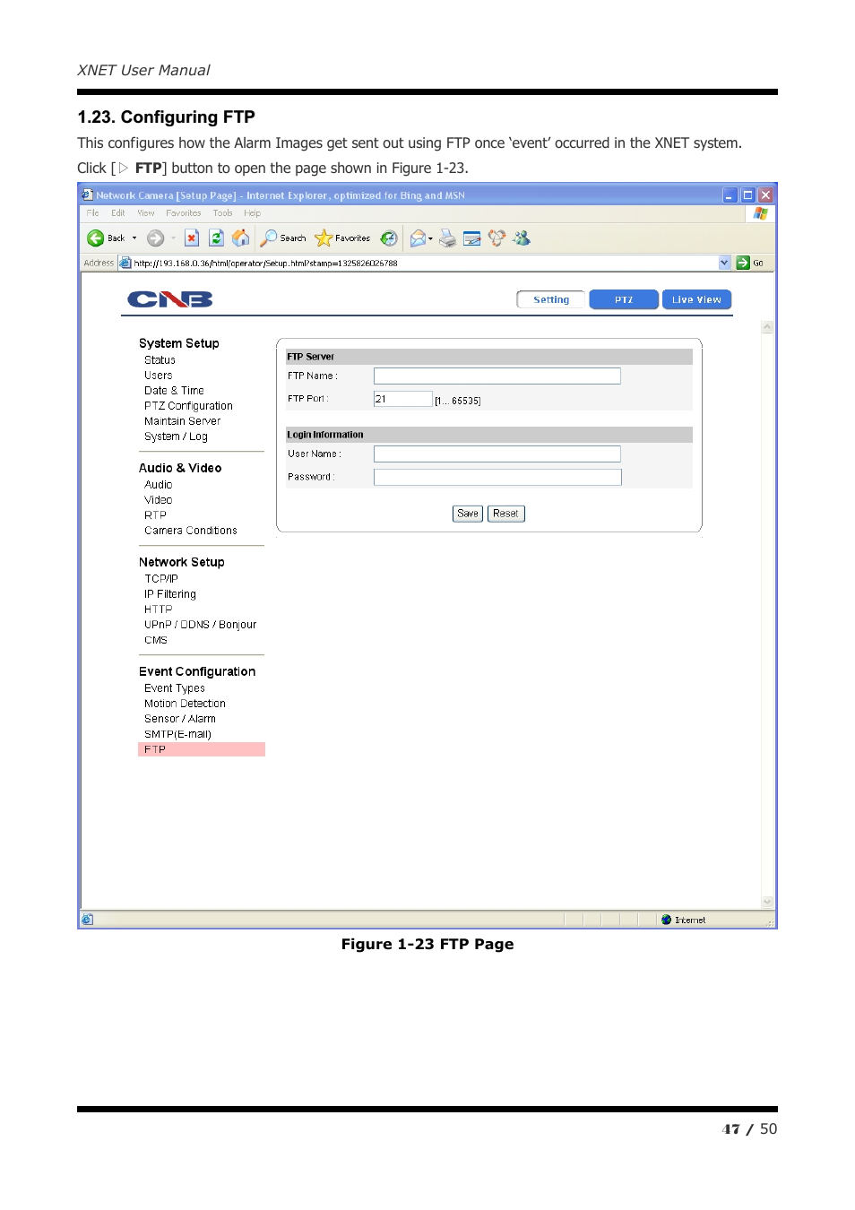 CNB IGC2050F User Manual | Page 47 / 50