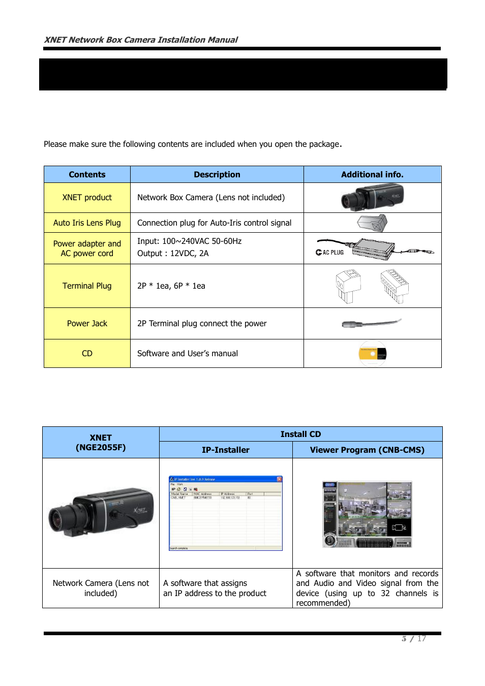 CNB NGE2055F User Manual | Page 5 / 17