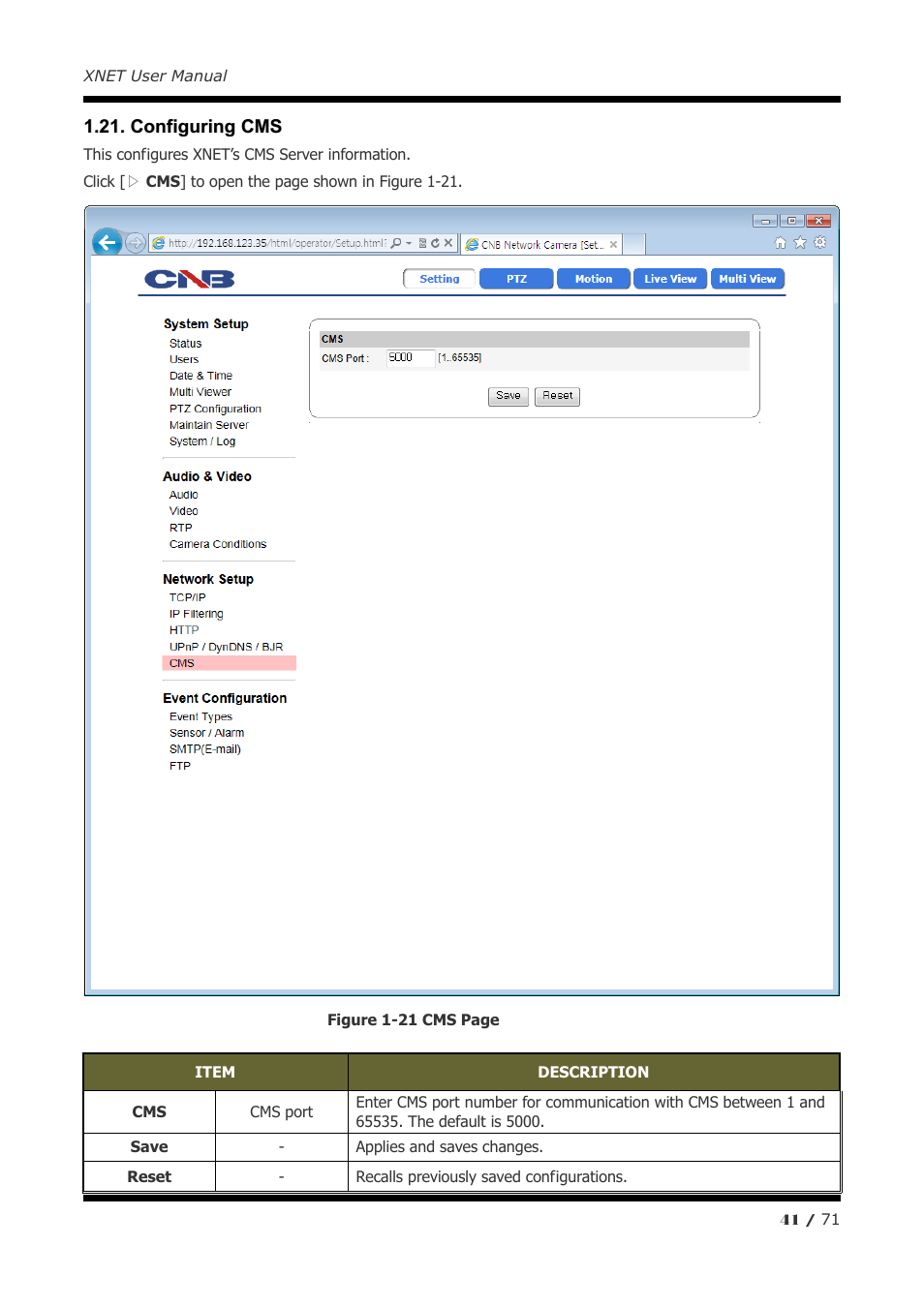 CNB IGB1110PF User Manual | Page 41 / 71