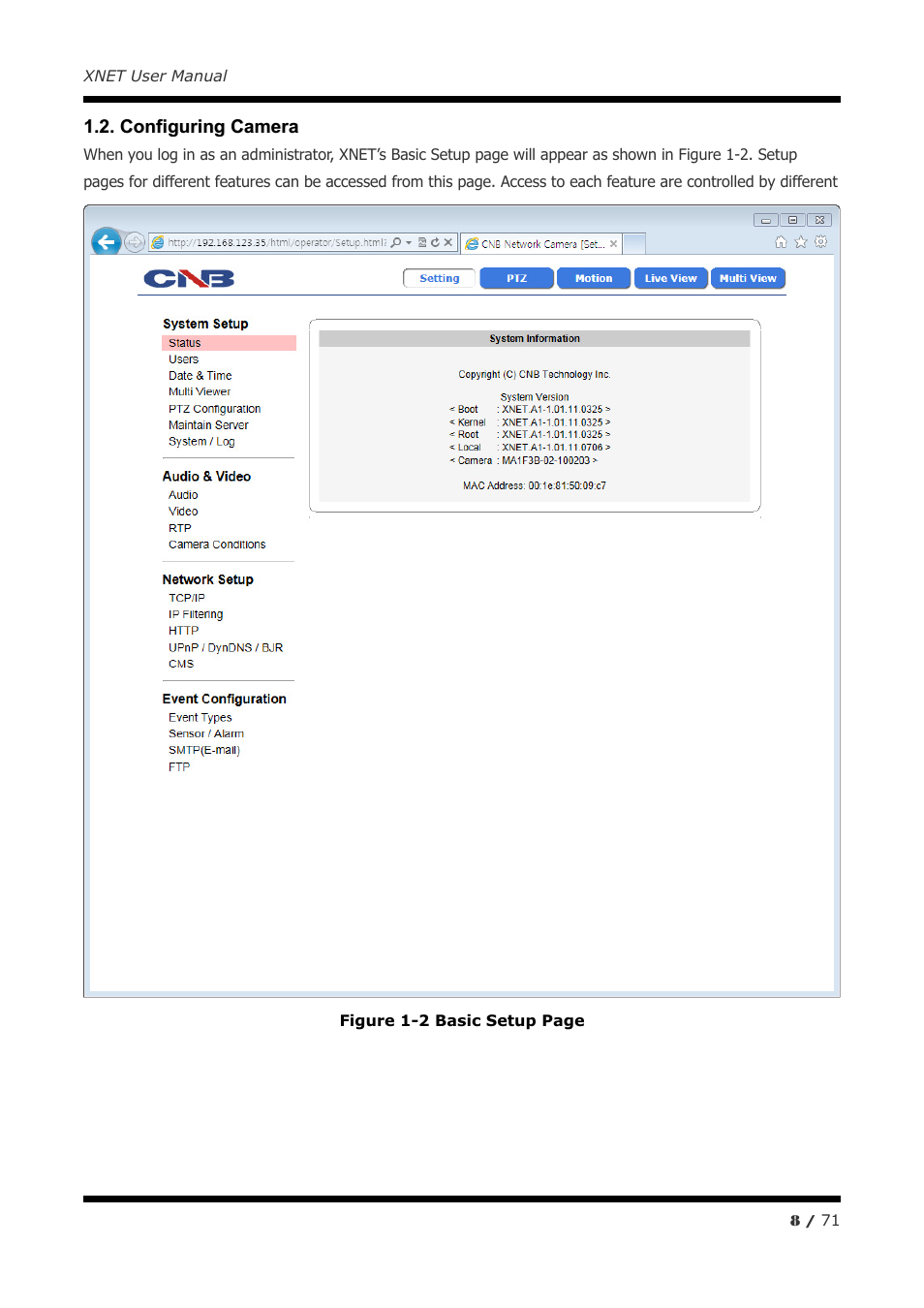 CNB IGB1110PF User Manual | Page 8 / 71