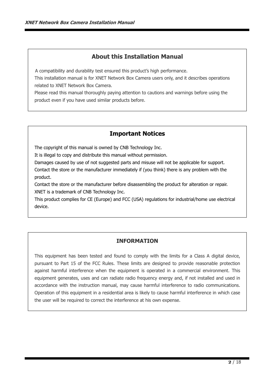 About this installation manual, Important notices | CNB IGP1000F User Manual | Page 2 / 18