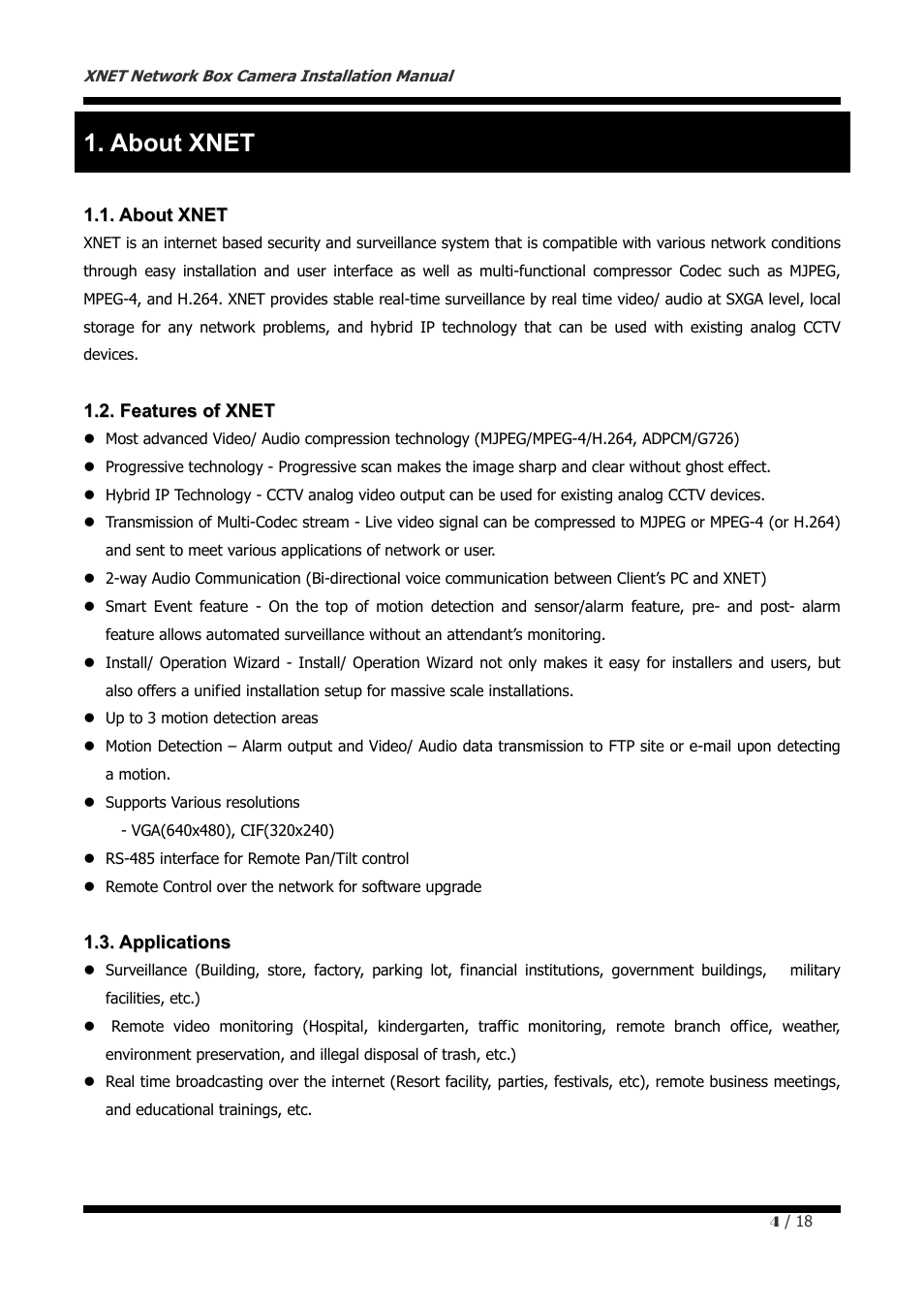 About xnet | CNB IGP1000F User Manual | Page 4 / 18