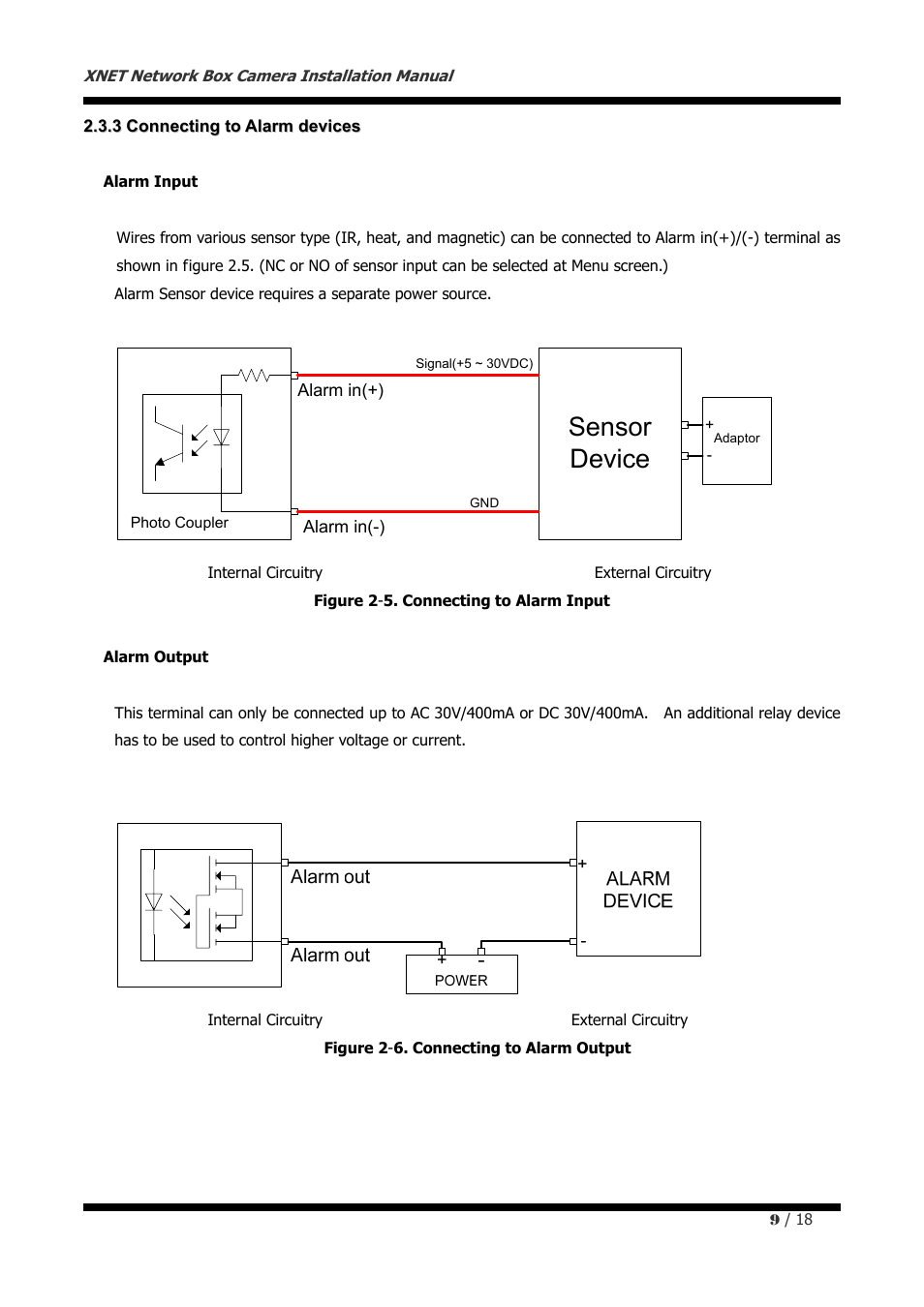 Sensor device | CNB IGP1000F User Manual | Page 9 / 18