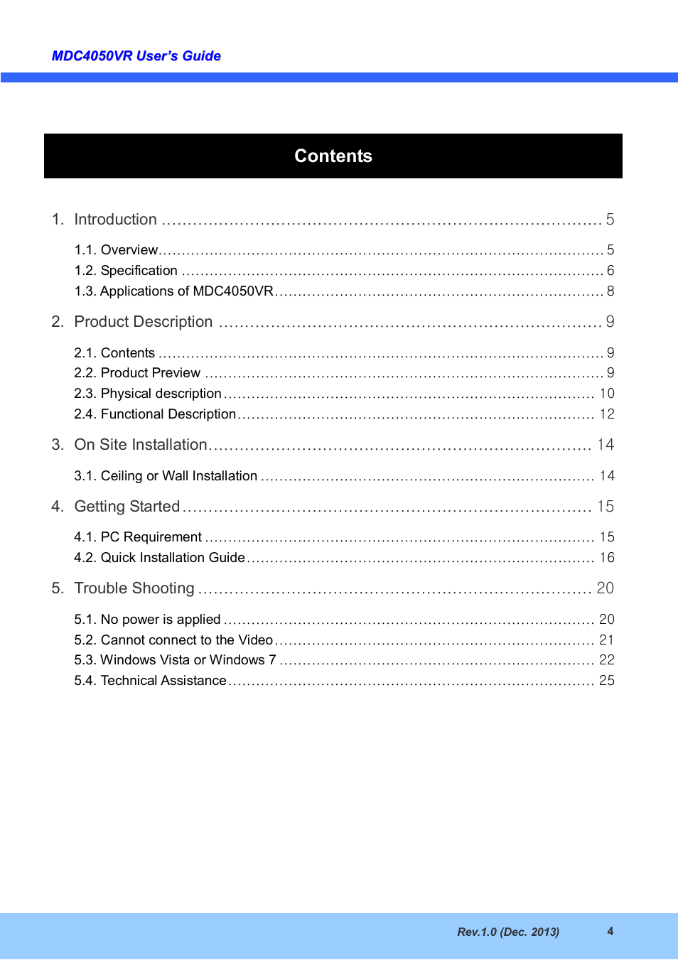 CNB MDC4050VR User Manual | Page 4 / 25