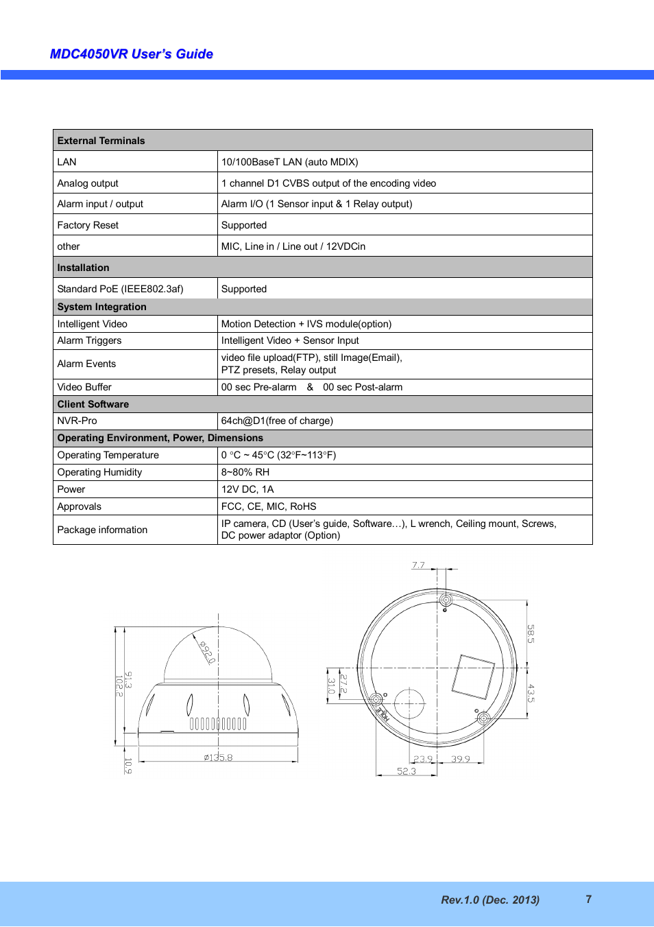 CNB MDC4050VR User Manual | Page 7 / 25
