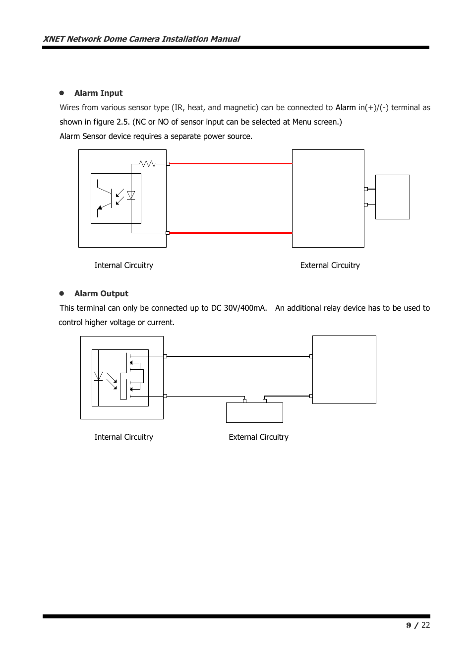 Sensor device | CNB NDE5055MF User Manual | Page 9 / 22
