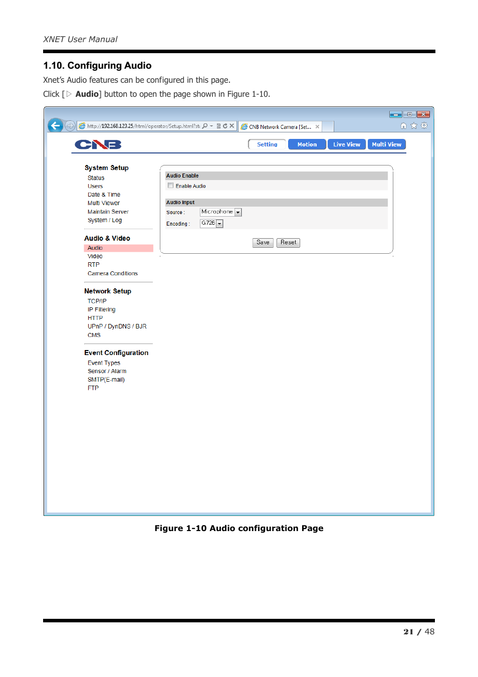 CNB IVP4030VR User Manual | Page 21 / 48