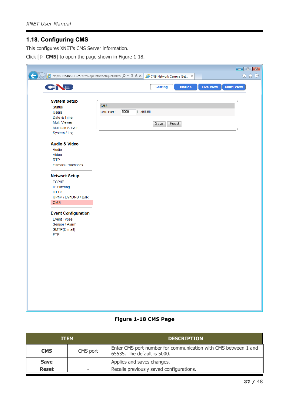 CNB IVP4030VR User Manual | Page 37 / 48