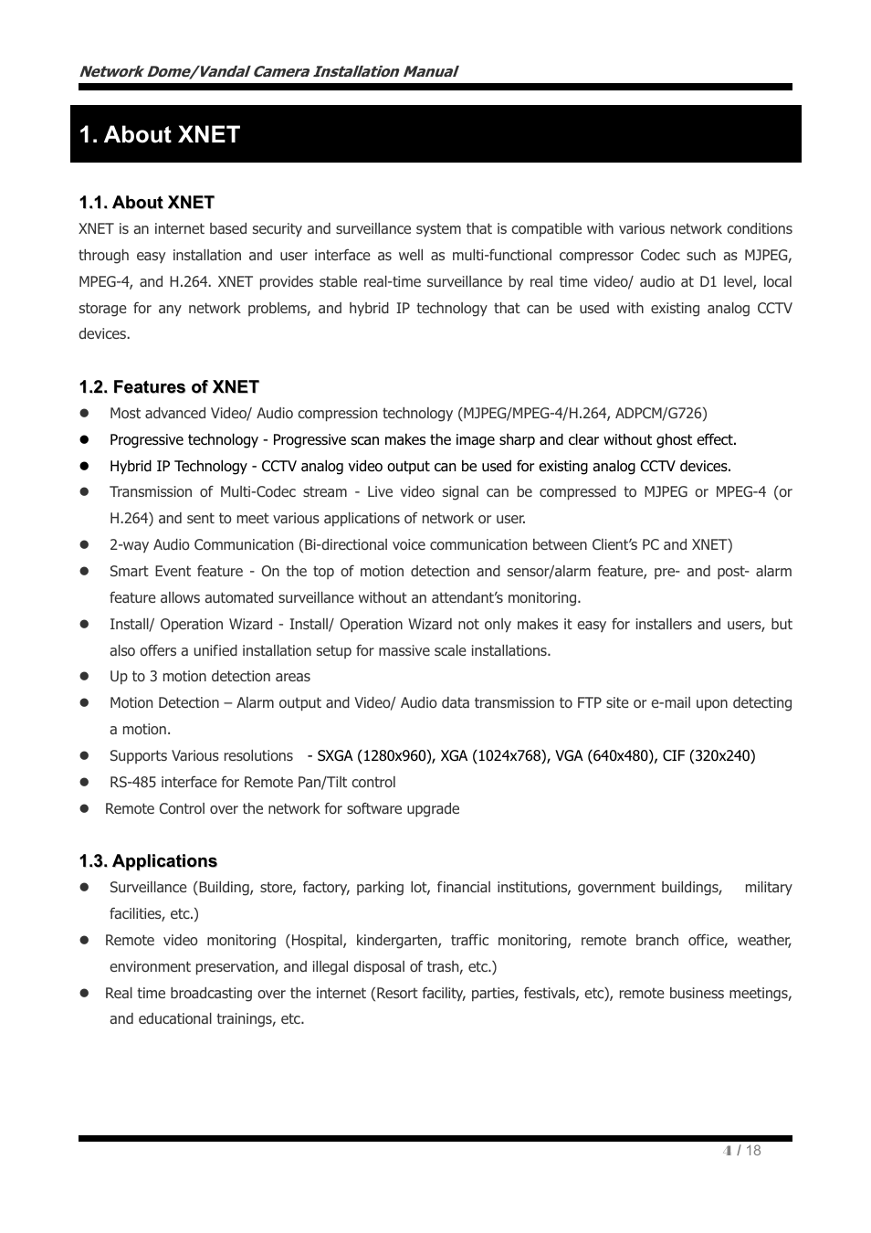 About xnet | CNB IVP4030VR User Manual | Page 4 / 18