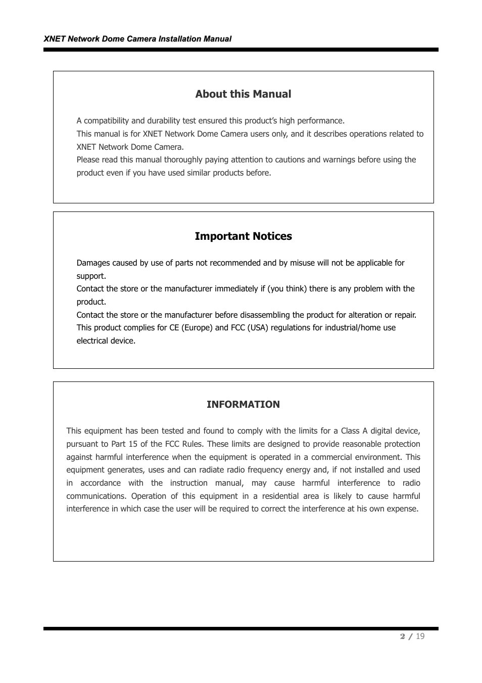 About this manual, Important notices | CNB IVB4110PVF User Manual | Page 2 / 19