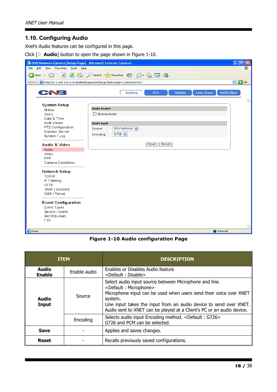 CNB IVP4000VR User Manual | Page 18 / 38