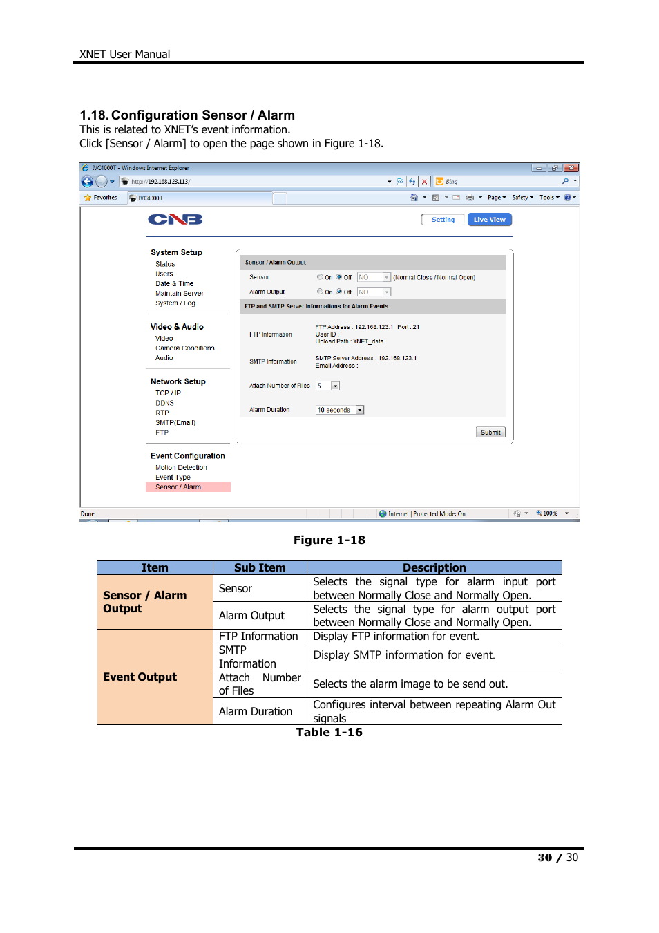 CNB IDC4000T User Manual | Page 30 / 30