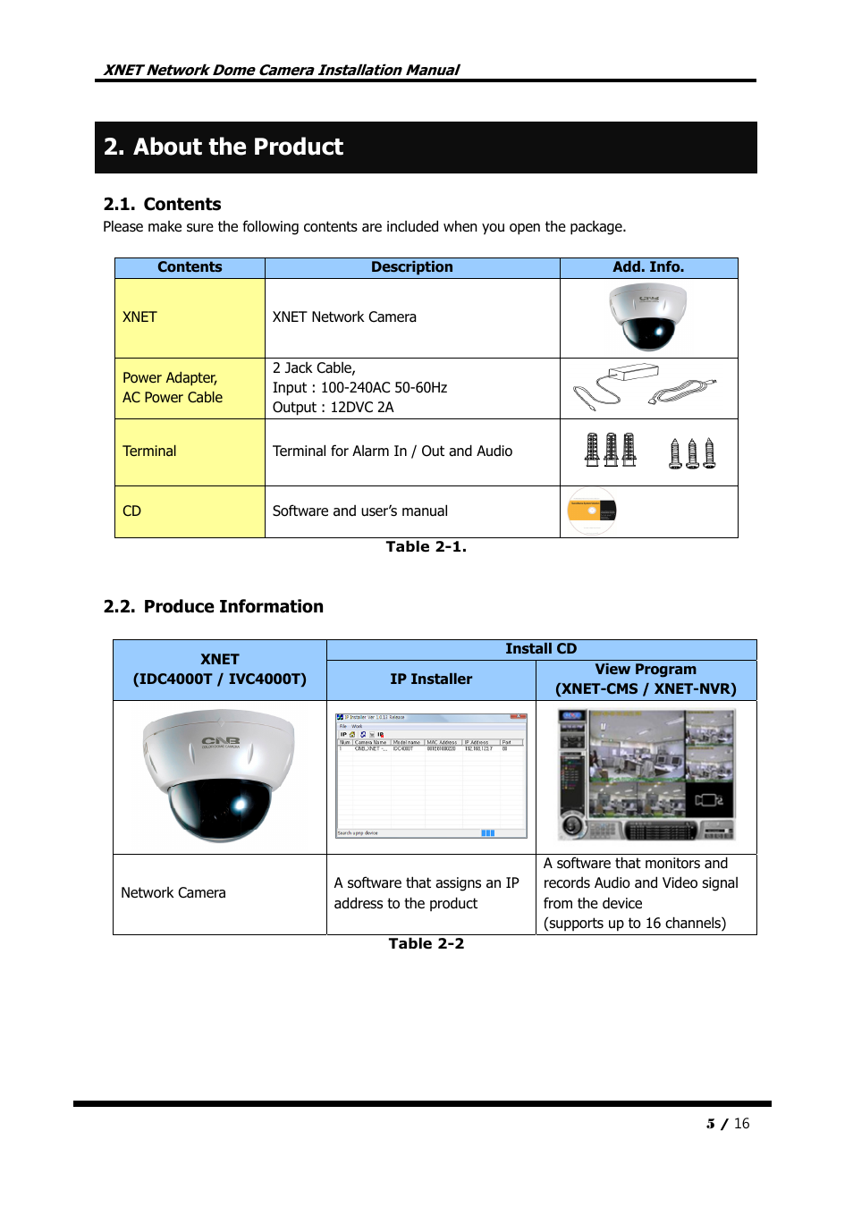 About the product | CNB IDC4000T User Manual | Page 5 / 16