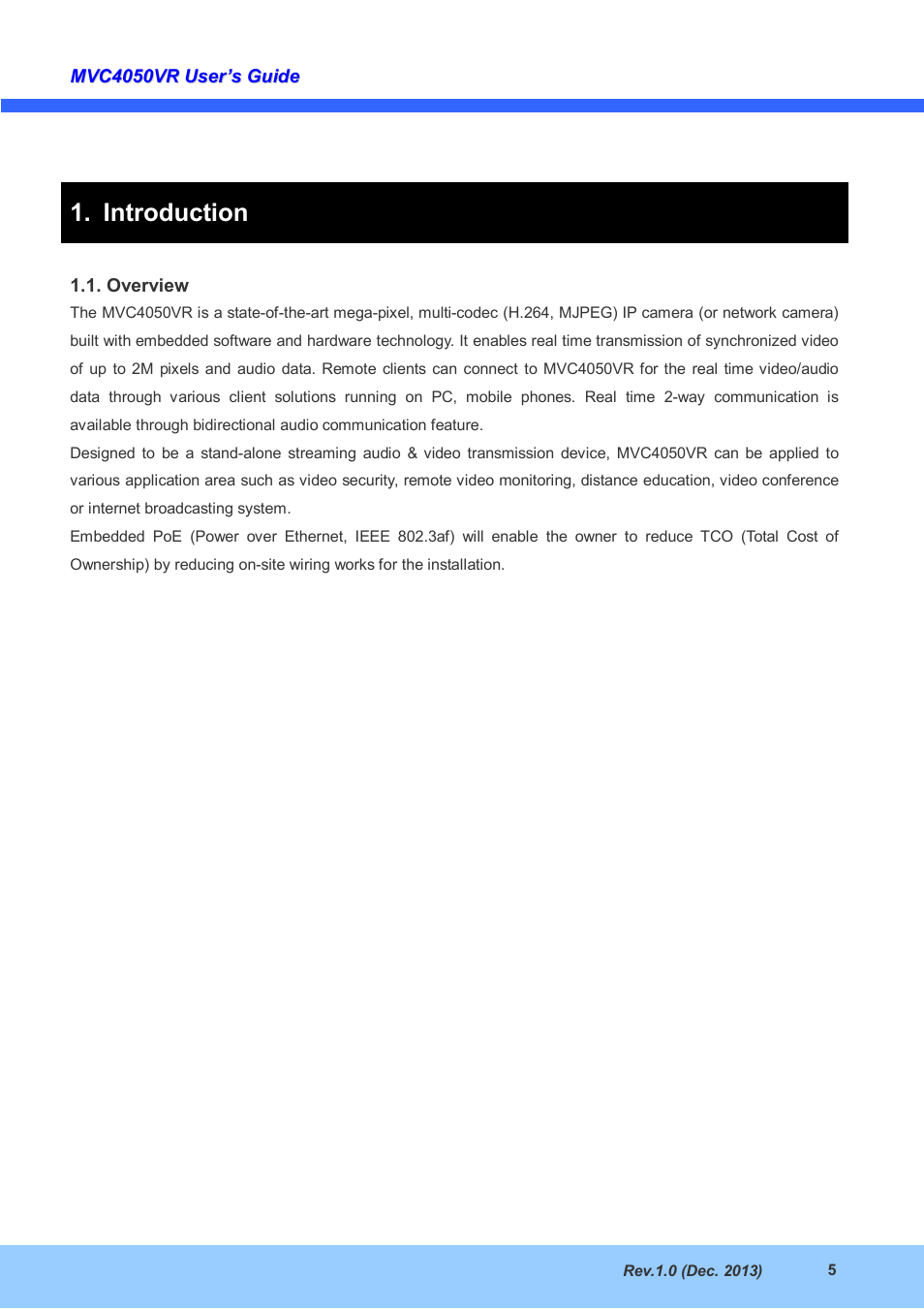 Introduction | CNB MXC6050VR User Manual | Page 5 / 25