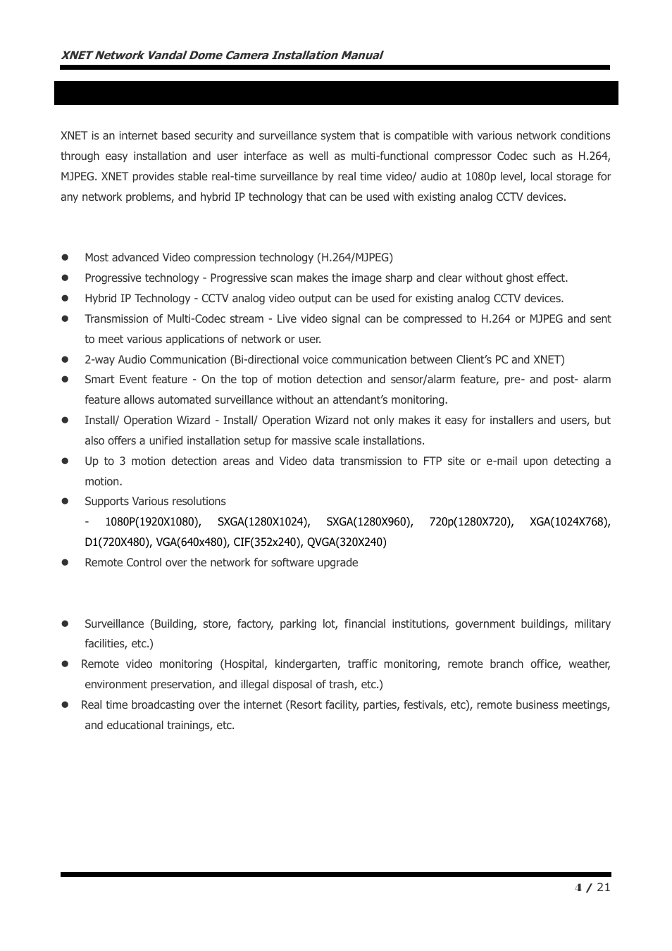 About xnet | CNB NVE5055MF User Manual | Page 4 / 21